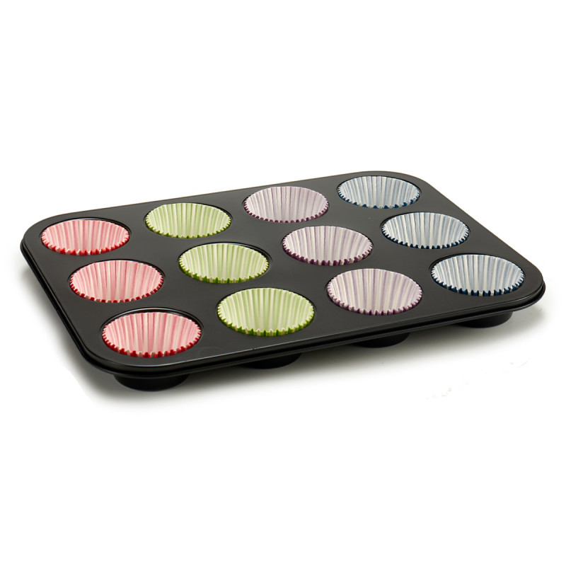 BAKING PAN WITH 72 PAPER CUPCAKES