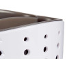 PORTAESTROPAJOS PLASTICO DOBLE BLAN GRIS