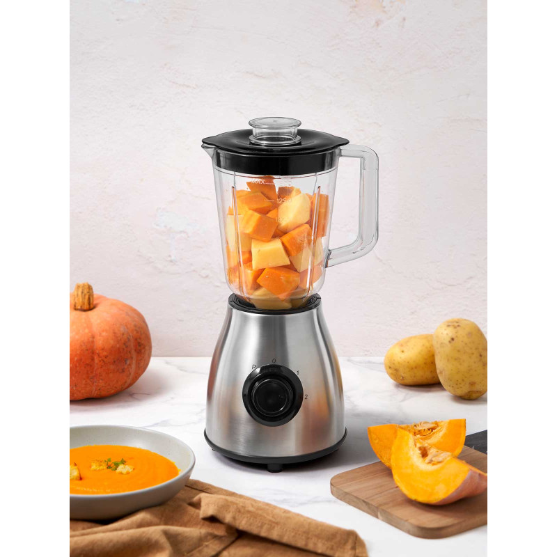 BLENDER WITH GLASS STAINLESS STEEL 350W 1,5L