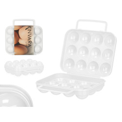 EGG CUP HANDLE 12 SPACES WHITE