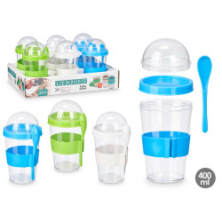 400ML SALD BOTTLE WITH SPOON MIX 3 COL
