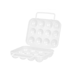 EGG CUP HANDLE 12 SPACES WHITE