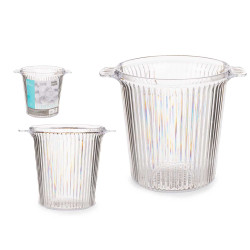 CUBITERA RAYADA PLASTICO TRANSPARENTE
