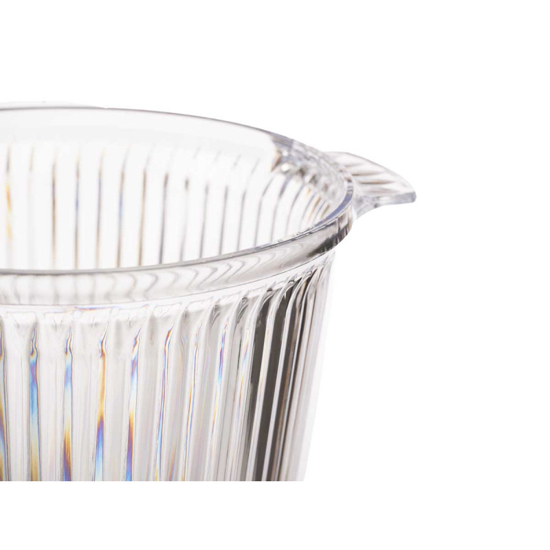 PORTA GELO RISCAS PLASTICO TRANSPARENTE