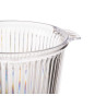 PORTA GELO RISCAS PLASTICO TRANSPARENTE