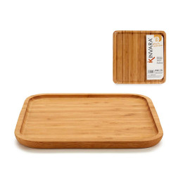 MEDIUM SQUARED BAMBOO PLATE APPETIZER
