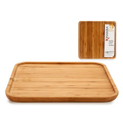 BIG SQUARED BAMBOO PLATE APPETIZER