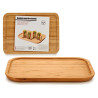 SMALL RECTANGULAR BAMBOO PLATE APPETIZER