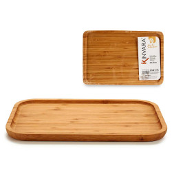 MEDIUM RECTANGULAR BAMBOO PLATE APPETIZER