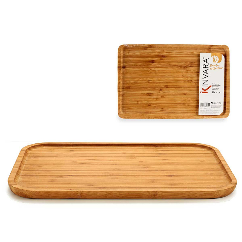 TABLA BAMBU GRANDE RECTANGULAR APERITIVO 36X24CM