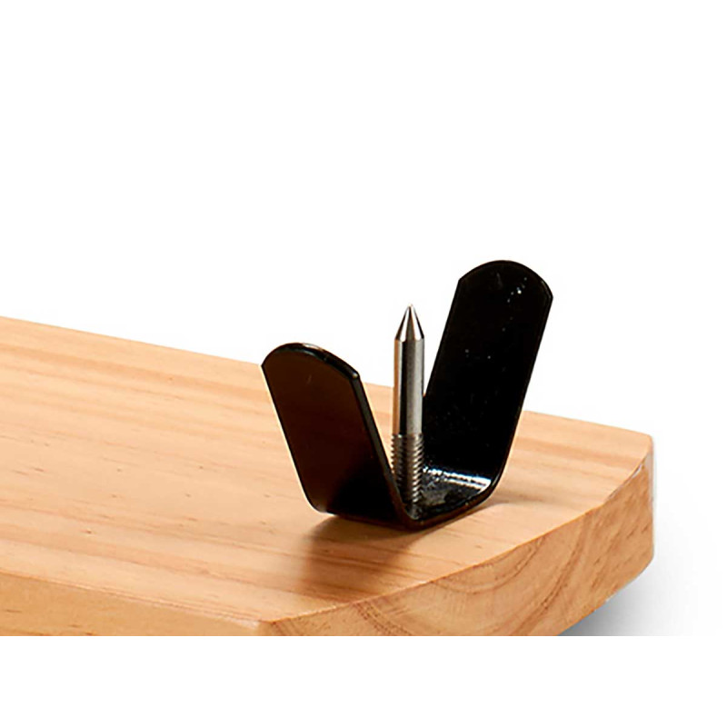SUPPORT A JAMBON LARGE NATUREL BOIS PIN