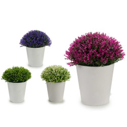VASO BRANCO PETALAS FLOR MINI SORT 4 COR