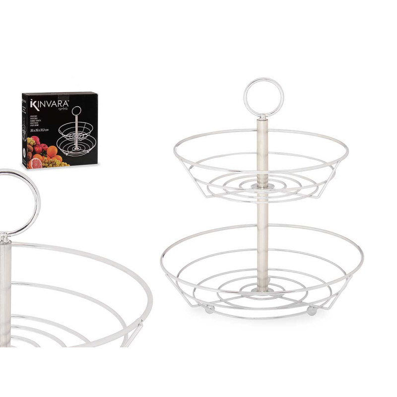 FRUTTIERA DOPPIA CUCINA METALLO CROMATO