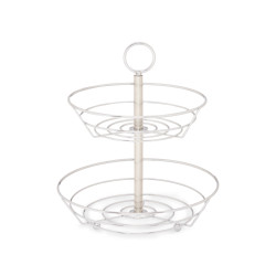FRUTEIRA DUPLA COZINHA METAL CROMADA
