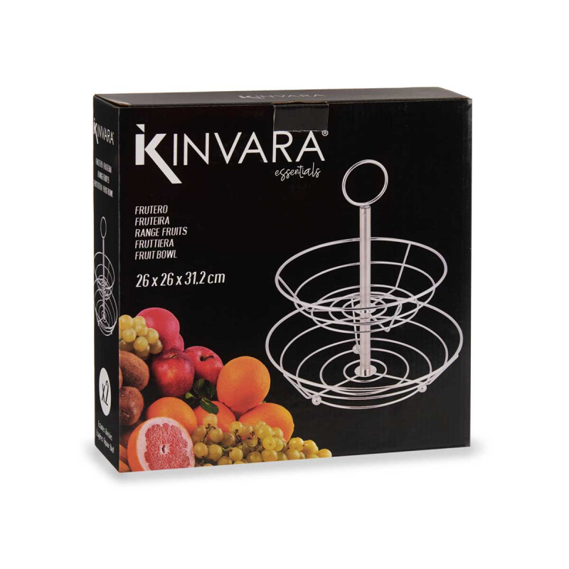 FRUTTIERA DOPPIA CUCINA METALLO CROMATO