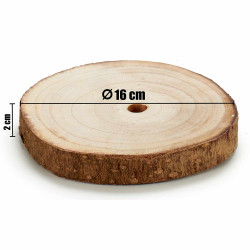 SUPPORTO DI LEGNO ROTONDO DIAMETRO 16 CM