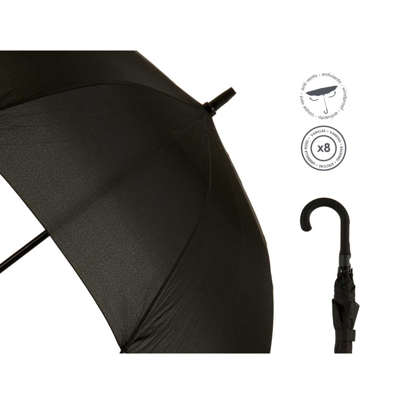 GUARDA CHUVA CABO PRETO