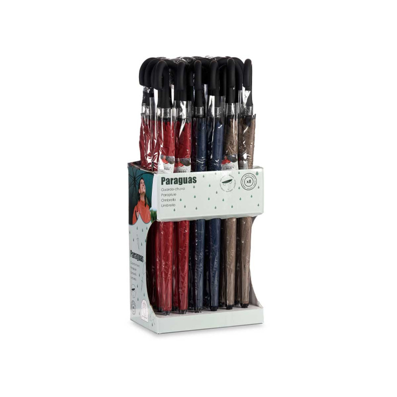 GUARDA CHUVA CABO PRETO SORT 3 COR ESC