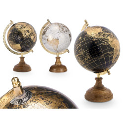 GLOBO TERRESTRE 15CM SORT 2 DOURADO