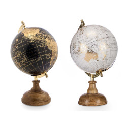 GLOBO TERRAQUEO 15CM SURT 2 ORO