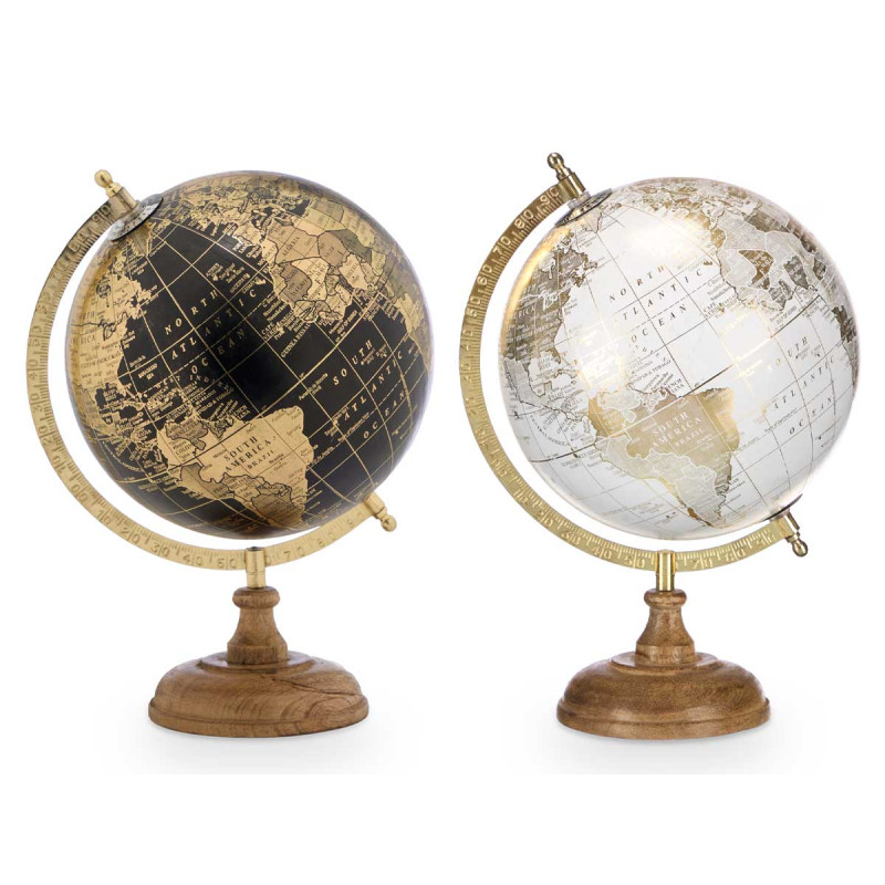 GLOBO TERRAQUEO 20CM SURT 2 ORO