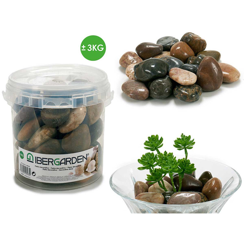 DECORATIVE POT STONE 3KG MIX BIG