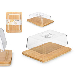 RECTANGULAR CHEESE DISH BAMBOO