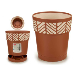 POT DE FLEURS PLASTIQUE 15 CM ORFEO TERR