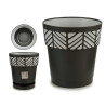 PLASTIC FLOWERPOT 25 CM ORFEO ANTRACITE