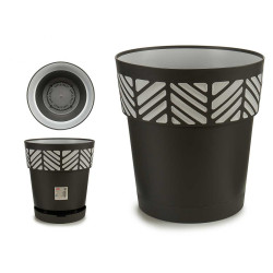 VASO PLASTICA 30 CM ORFEO ANTRACITE