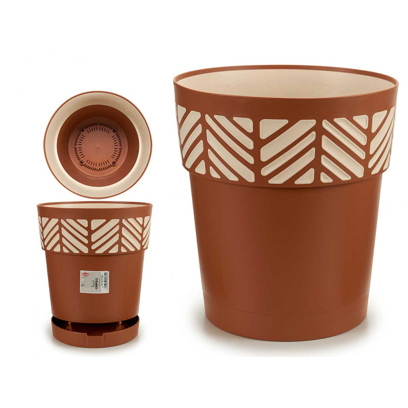 VASO PLASTICA 30 CM ORFEO TERRACOTTA