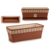 JARDINERA PLASTICO 50 CM ORFEO TERRACOTA