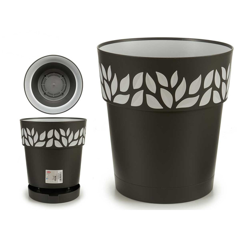 VASO PLŒSTICO 30 CM CLEO ANTRACITE