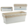 PLASTIC WINDOW BOX 50 CM CLOE WHITE