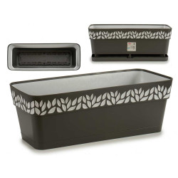 PLASTIC WINDOW BOX 50 CM CLOE ANTRACITE