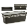 PLASTIC WINDOW BOX 50 CM CLOE ANTRACITE