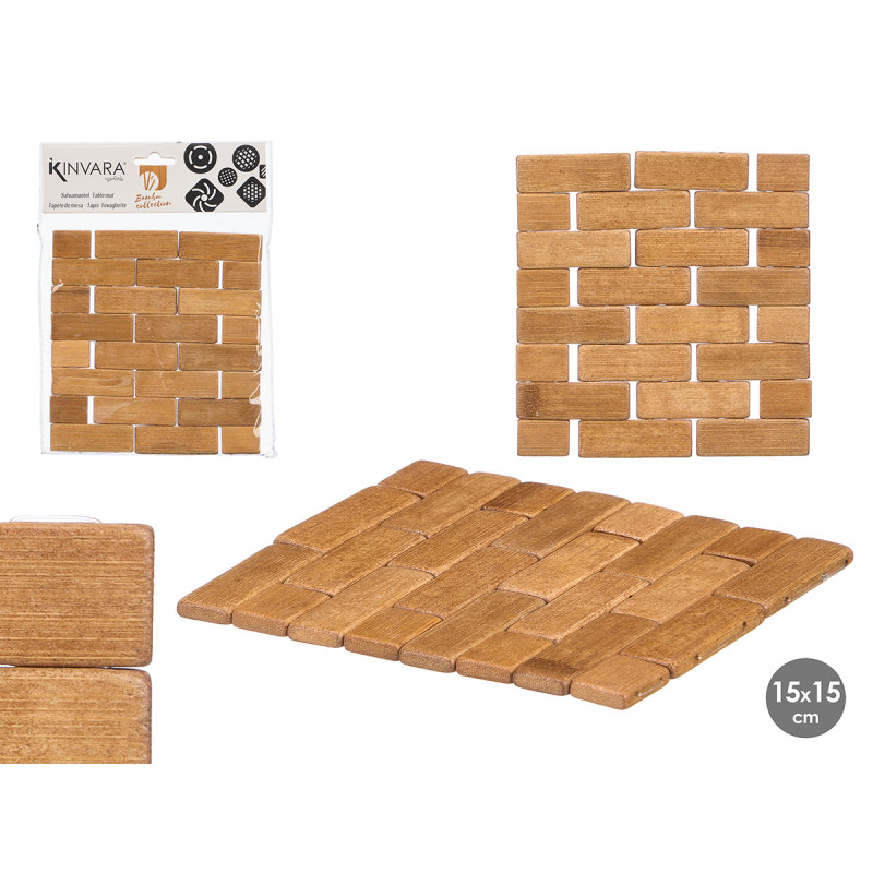 PROTECT BAMBOO TABLECLOTH SQUARE 15X15CM