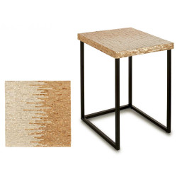 MESA AUXILIAR CUADRADA NACAR CLARO 47CM