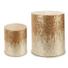 TABOURET ROND NACRE CLAIR 40CM