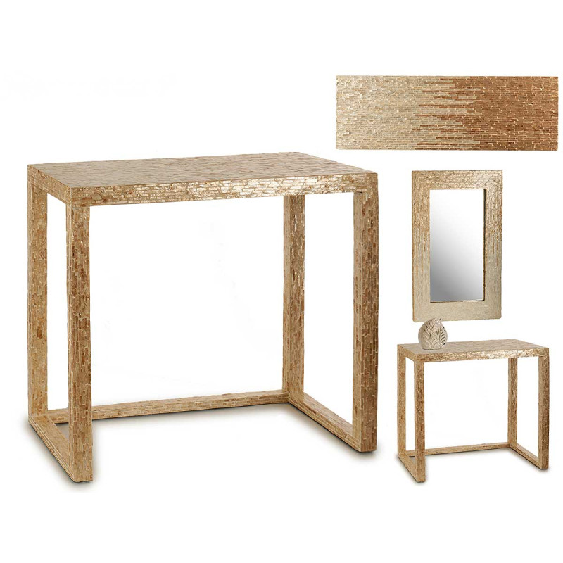 MESA NACAR CLARO 90X30X68