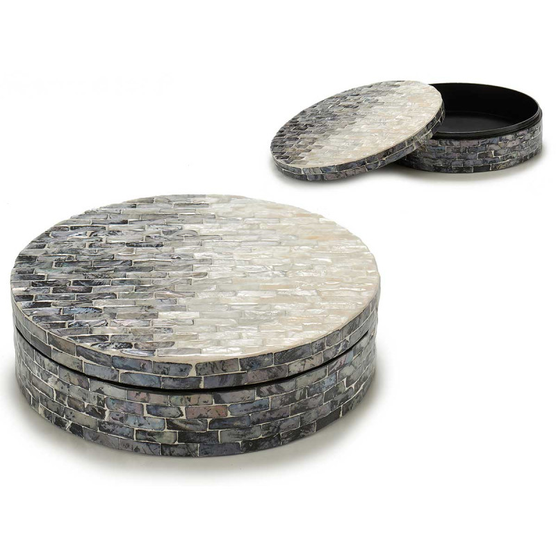 25CM DARK ROUND NACAR BOX 