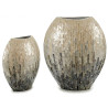VASO FIORI LARGO MADREPERLA GRIGIO GRADA