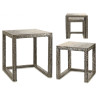SET 2 TABLES NACAR GREY DEGRADED