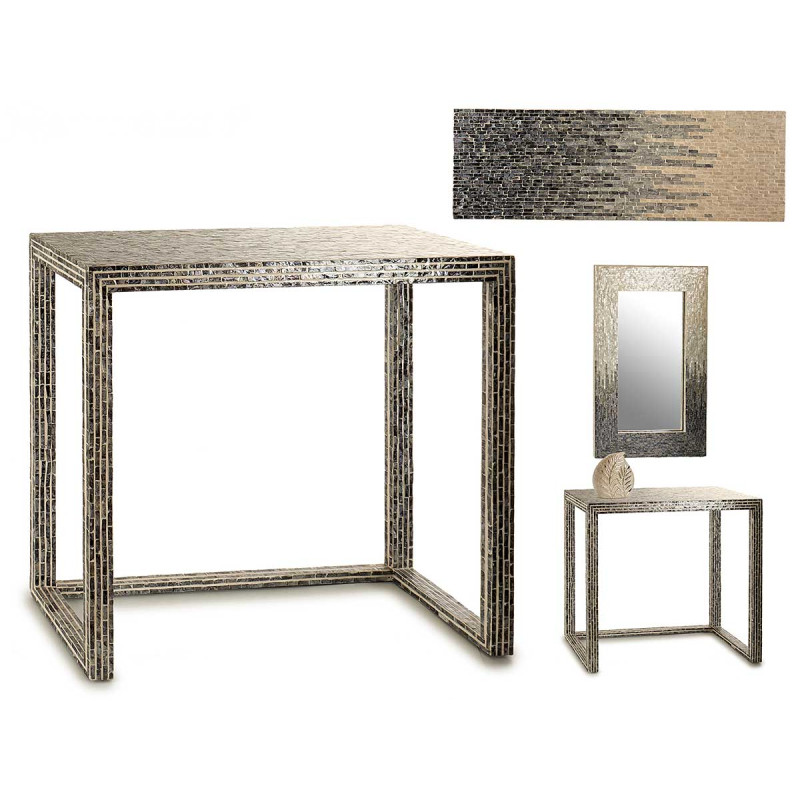 TABLE NACRE GRIS DEGRADE 90X30X6