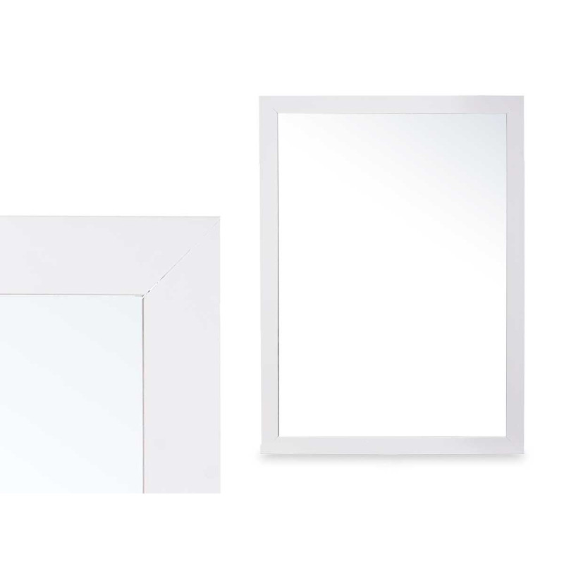 ESPEJO BLANCO 50 X 70 CM