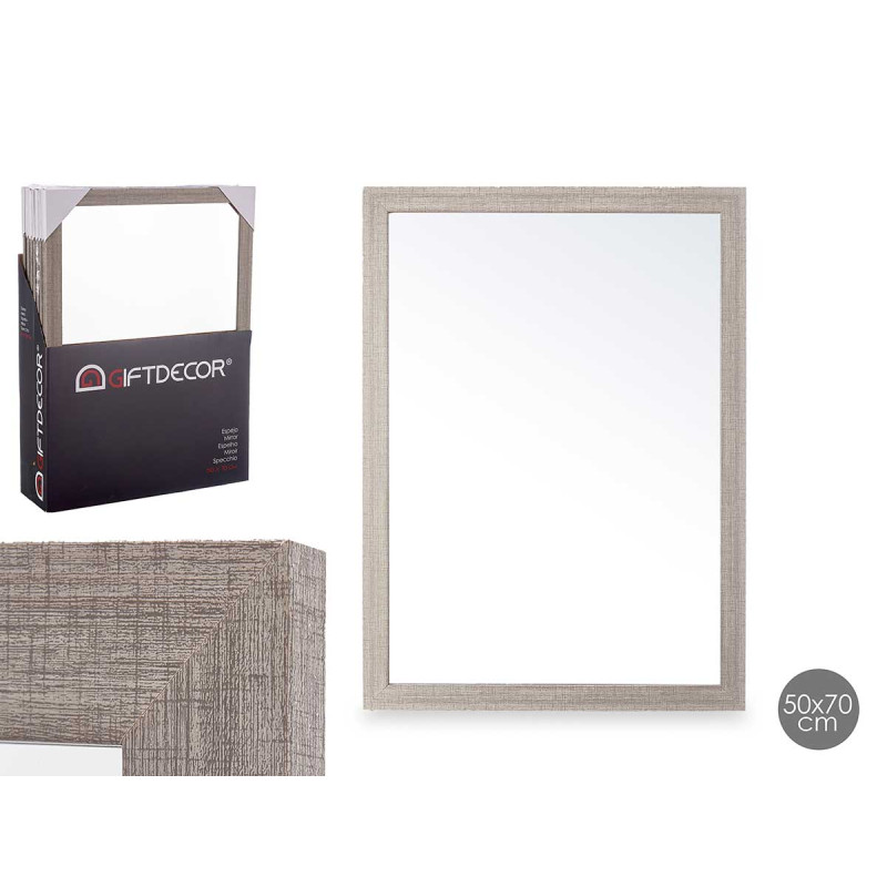 MIRROR GREY 50 X 70 CM