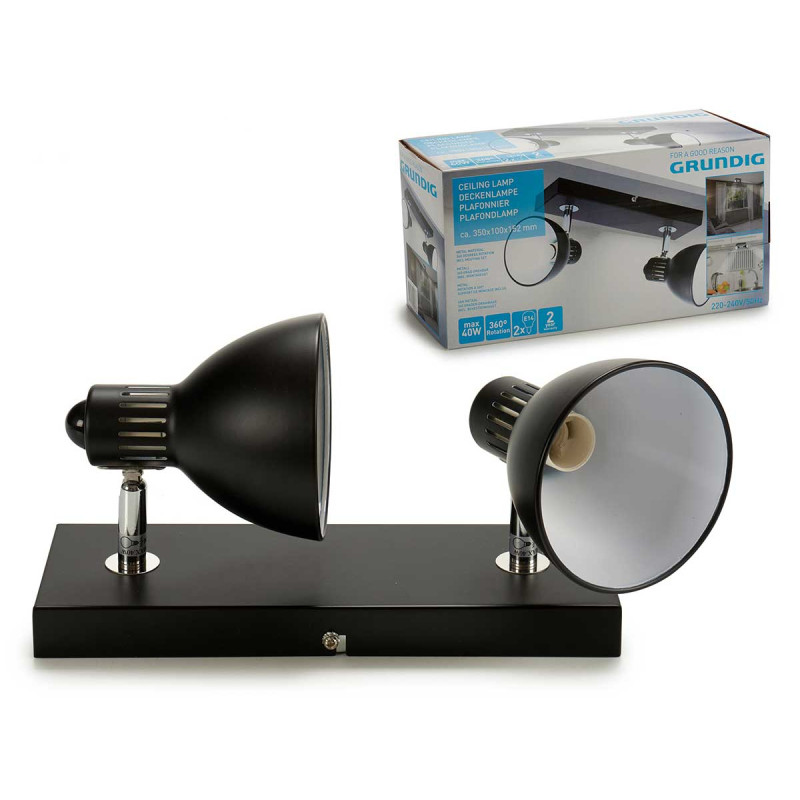 LAMPE NOIR 2XE14 GRUNDIG MAX40W 360?