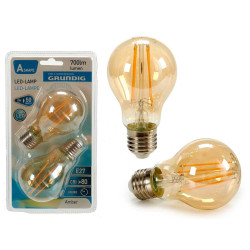 2 AMPOULES LED A67 8W E27 700LMN 2300K