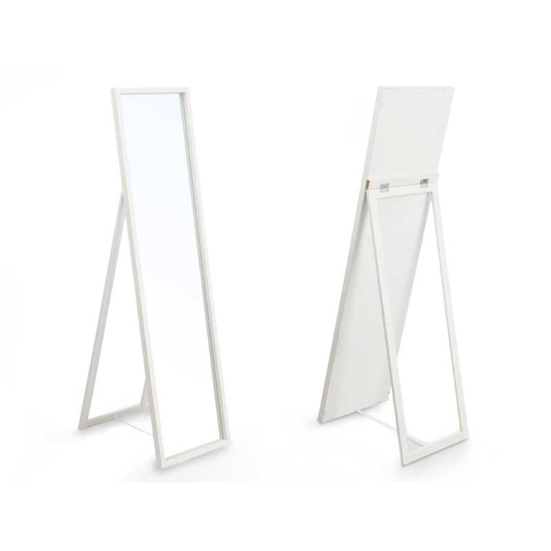 MIROIR PIED 30 X 120 CM BLANC