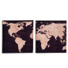 TELA 28X28 CM MAPA MUNDO SORT 2